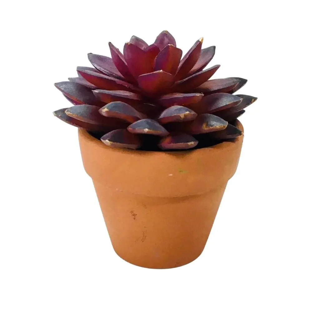 Artificial succulent in a pot